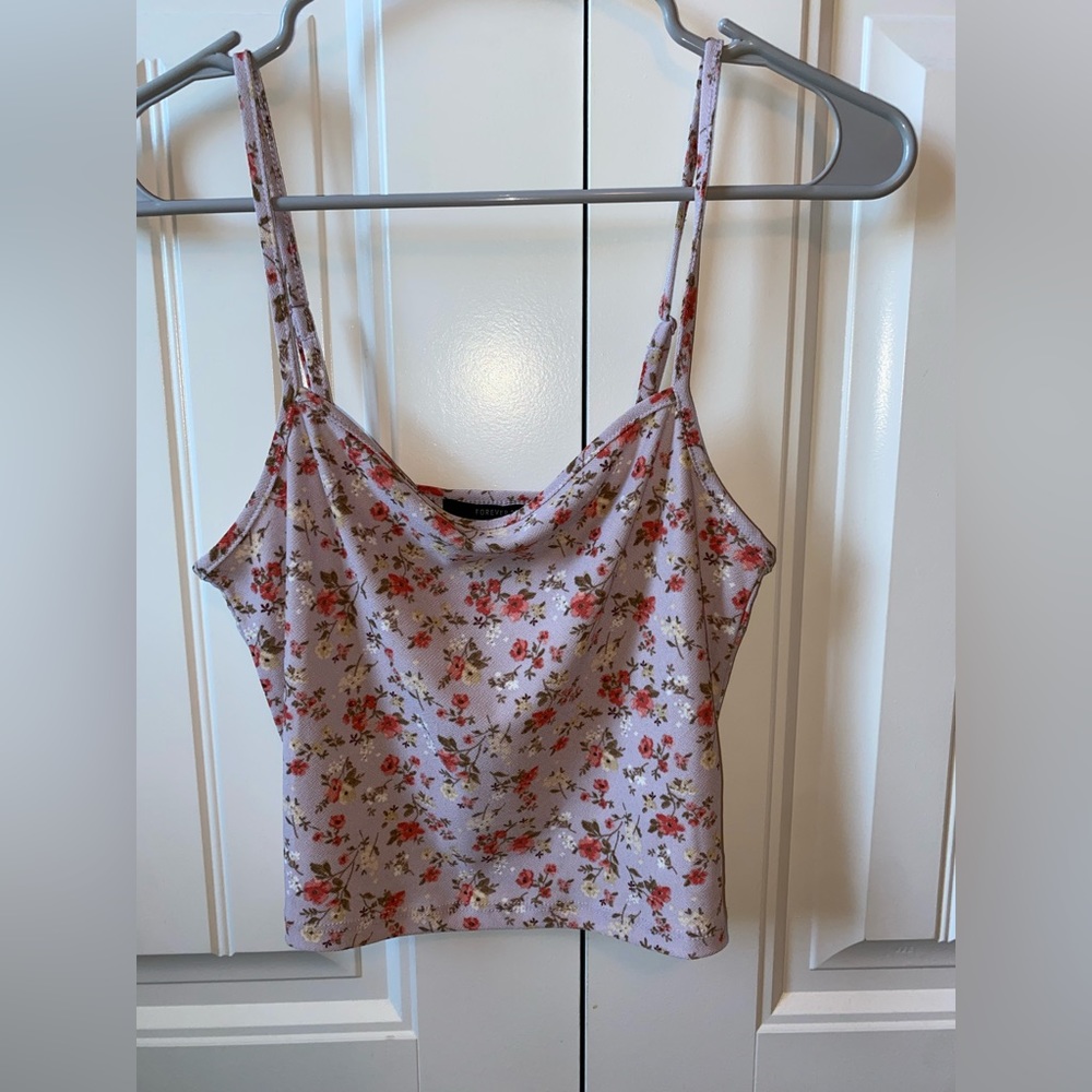 Forever 21 floral tank top